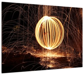 Obraz svetelnej gule (70x50 cm)