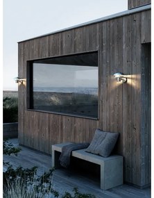 Nordlux - Vonkajšie nástenné svietidlo KURNOS 1xE14/12W/230V IP54 matný chróm