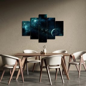 Obraz - Život vo vesmíre (150x105 cm)