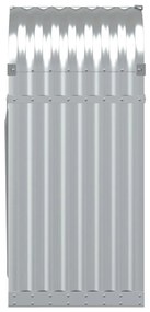 Držiak na polená strieborný 40x45x100 cm pozinkovaná oceľ