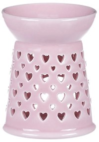 Porcelánová arómalampa Pink, 11 x 11 x 14 cm