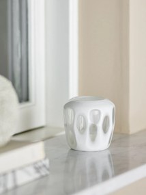 Bloomingville Svietnik z recyklovaného skla Rohan White