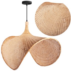 Toolight Boho, závesné svietidlo 1xE27 APP1577-5C, prírodná hnedá, OSW-03800