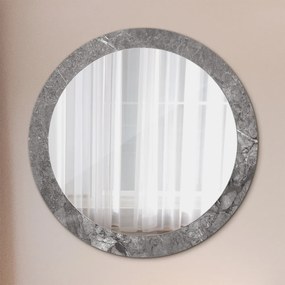 Okrúhle ozdobné zrkadlo Rustikálny mramor fi 80 cm