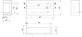 Rohový biokrb lavý Delta 900