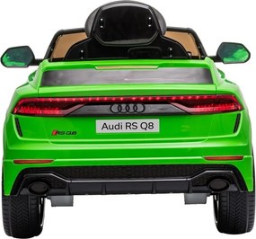 LEAN CARS Elektrické autíčko Audi RS Q8 LED MP3 diaľkové ovládanie zelené