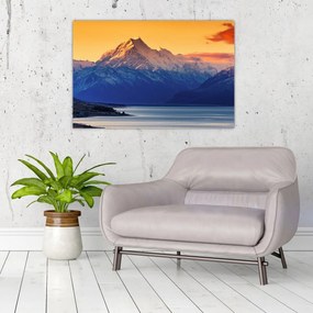 Obraz - Jazero Pukaki (90x60 cm)