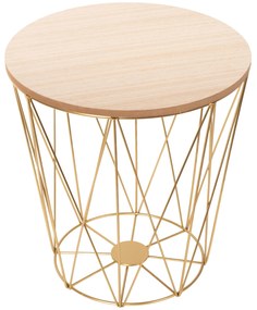 Tutumi Tutumi, set troch okrúhlych kávových stolíkov 3ks SG94-929, zlatá, KRZ-08784