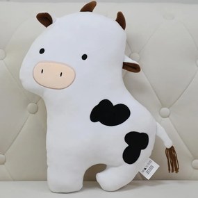 Vankúš Krava 45x30 cm biely