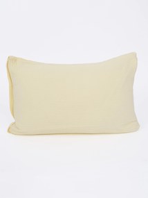 Mušelínová obliečka na vankúš 40 × 60 cm – Alexia pastelovo žltá