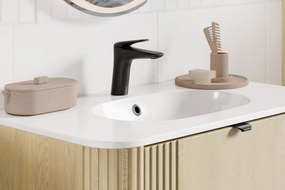 Comad Nábytkové umývadlo z konglomerátu PURE WHITE GLOSS, 80x46 cm, biela lesklá