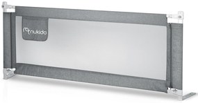 Bezpečnostná zábrana k posteli 180 cm Nukido NK-227 - sivá