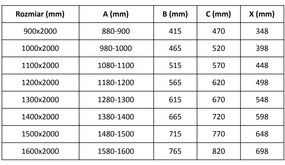 Mexen Velar, posuvné sprchové dvere do otvoru 160 cm, 8mm sklo námraza, chrómová, 871-160-000-31-01
