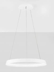LED stmievateľný biely dizajnový luster Ormi 60