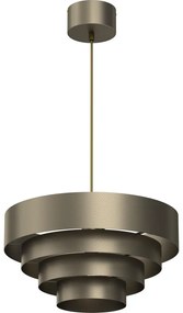 Luster na lanku RINGS 1xE27/15W/230V mosadz