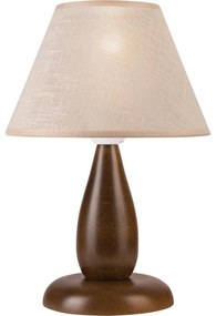 Lamkur Stolná lampa PERA 1xE27/60W/230V tmavohnedá/buk LN-1.D.1/orz