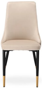 Jedálenská stolička VERMONT zamatová, béžová