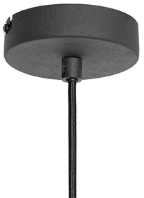 Moderné závesné svietidlo čierne 38 cm - Saffira