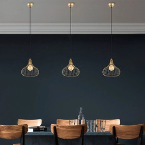 Závesné svietidlo s kovovým tienidlom ø 22 cm Teldemia – Opviq lights