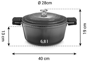 Tescoma Kastról s pokrievkou BORDEAUX 28 cm, 6,8 l, 28 cm
