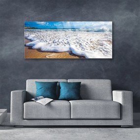 Obraz na akrylátovom skle Pláž more pisek príroda 125x50 cm
