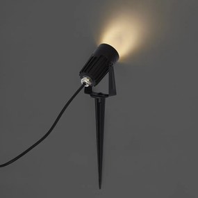 Moderný 12V reflektor čierny vrátane LED IP67 - Voltaire Pico