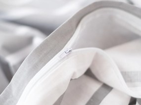 Obliečka na vankúš 70 × 90 cm – Kamala tmavosivé / biele