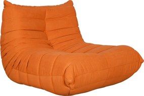 Dizajnové kreslo Nua zamat oranžové