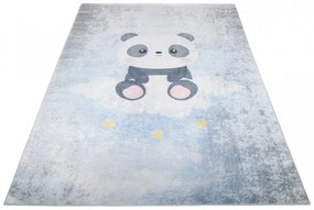 Detský koberec s motívom roztomilej pandy na mráčiku Šírka: 80 cm | Dĺžka: 150 cm