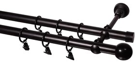 Garniža II Promo FI 19 čierna 180cm guľa