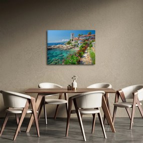 Obraz - Malebné pobrežie dediny (70x50 cm)