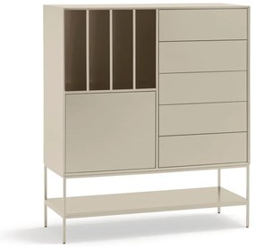 Krémová skrinka 120x140x45 cm Platt – Teulat