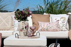 Chic Antique Kameninová váza Floral Cream 25 cm