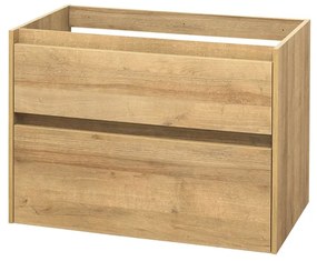 Mereo Mereo, Opto, kúpeľňová skrinka 81 cm, biela, dub, biela/dub, čierna, MER-CN921S