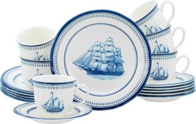 XXXLutz KÁVOVÝ SERVIS Segelschiff blau 18-dielne Creatable - Online Only bytové doplnky - 007768068901