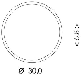 Ecolite WMAT300/HF-15W/CR - LED Stropné svietidlo so senzorom LED/15W/230V čierna