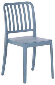 Sada 2 záhradných stoličiek modrá SERSALE Beliani