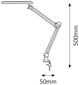 Rabalux 4419 stolná LED lampa Raul