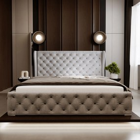 PROXIMA.store - Dizajnová čalúnená posteľ NARCISSA ROZMER: 140 x 200 cm, TYP ROŠTU: KOVOVÝ ROŠT