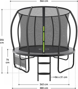InternetovaZahrada Trampolína Ø305 cm SkyBounce