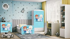 Dětská šatní skříň BABYDREAMS Ledové království bílá