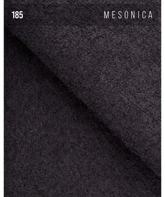 Čierne kreslo z textílie buklé Moilo – MESONICA