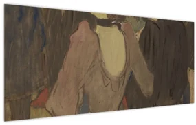 Obraz - Henri de Toulouse-Lautrec, La Goulue and Her Sister, reprodukcia (120x50 cm)