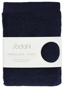 Tmavomodrý froté bavlnený uterák 50x100 cm Comfort – Södahl