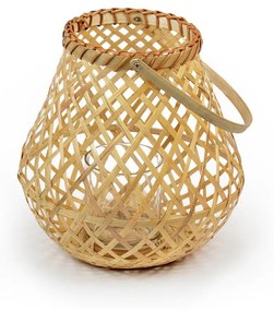 Bambusový lampáš Compactor Bamboo Lantern, ⌀ 25 cm