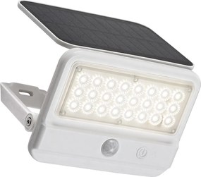 Rabalux 77090 solárny vonkajší reflektor s PIR Flaxton, biela