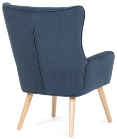 Autronic BONTEC Kreslo ušiak, modrá, menčestrová látka, AK-314 BLUE2 Farba: Ružová