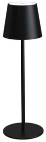 Platinet Stmievateľná nabíjateľná stolná lampa LED/4W/4000 mAh 3000/4000/5500K IP44 čierna PL0493
