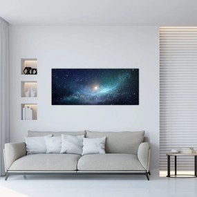 Obraz - Hviezdy a hmlovina (120x50 cm)