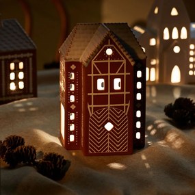 KÄHLER Porcelánový svietnik Gingerbread Lighthouse Large